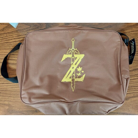 Legend of Zelda Breath of the Wild Messenger Bag Brown Z Sword CultureFly BS3 - Picture 1 of 6